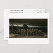 Hirte, Schleuse von Sheep Van Gogh Fine Art Postkarte (Vorne/Hinten)