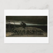 Hirte, Schleuse von Sheep Van Gogh Fine Art Postkarte (Vorderseite)