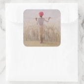 Hirte und Flock Quadratischer Aufkleber (Tasche)