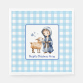 Hirte und Lamm Napkins Serviette (Vorderseite)