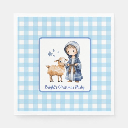 Hirte und Lamm Napkins Serviette (Vorderseite)