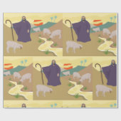 Hirte und sein Flock Wrapping Paper Geschenkpapier (Flach)