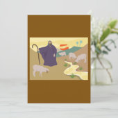 Hirte und seine Flock Einladung (Stehend Vorderseite)