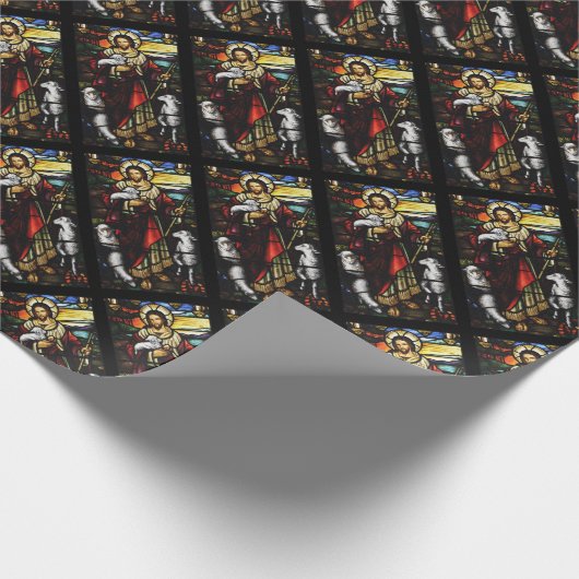 Hirte und seine Schafe Geschenkpapier (Ecke)