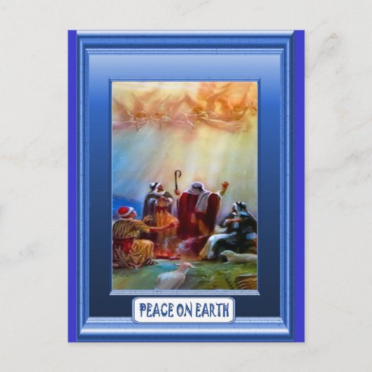 Hirten auf dem Hügel Postkarte (Vorderseite)