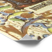 Hirten auf den Feldern nahe Bethlehem, mittelalter Poster (Ecke)