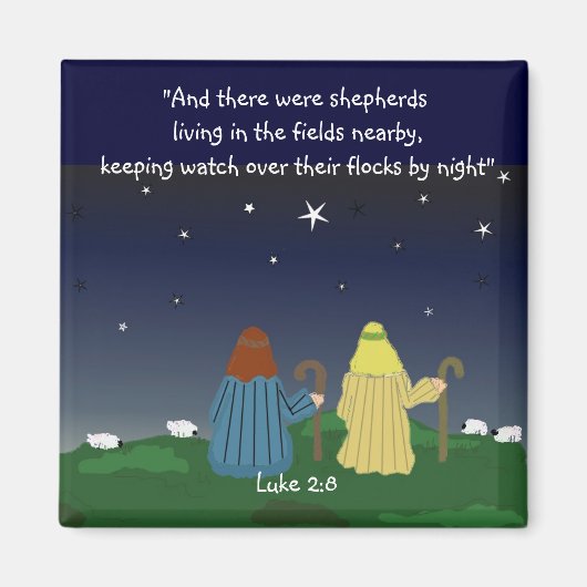 Hirten beobachten ihre Herden Magnet (Vorne)