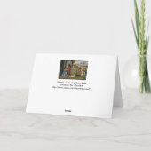 Hirten beten Säugling Jesus Feiertagskarte (Rückseite)