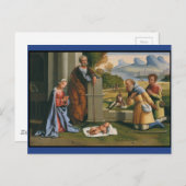 Hirten beten Säugling Jesus Postkarte (Vorne/Hinten)