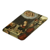 Hirten bewundern Jesus von Cranach Magnet (Linke Seite)