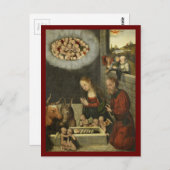 Hirten bewundern Jesus von Cranach Postkarte (Vorne/Hinten)