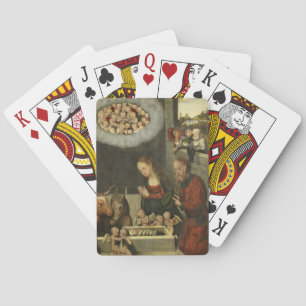 Hirten bewundern Jesus von Cranach Spielkarten