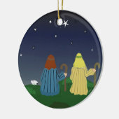 Hirten in den Feldern Keramikornament (Links)