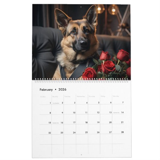 Hirten und Dobermans. 2024 Kalender (Feb 2026)