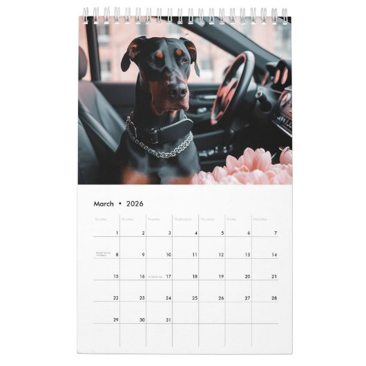 Hirten und Dobermans. 2024 Kalender (Mär 2026)