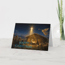 Hirten versammeln sich an der Geburt Jesu