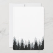 Hirtenerwachsene Geburtstagspartei Waldbaum Einlad Einladung (Rückseite)