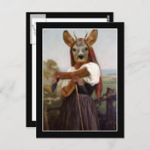 Hirteness Bouguereau Postkarte (Vorne/Hinten)