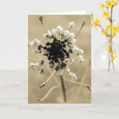 Hirtenfresse in Sepia Karte (Gelbe Blume)