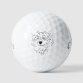 Hirtenhund Golfball (Vorderseite)