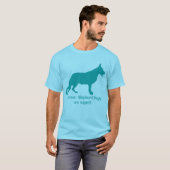 Hirtenhund und Text T-Shirt (Vorne ganz)