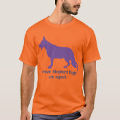 Hirtenhund und Text-T - Shirt (Vorderseite)