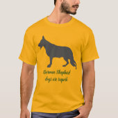 Hirtenhund und Text-T - Shirt (Vorderseite)