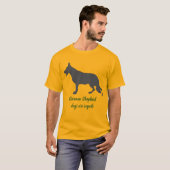 Hirtenhund und Text-T - Shirt (Vorne ganz)