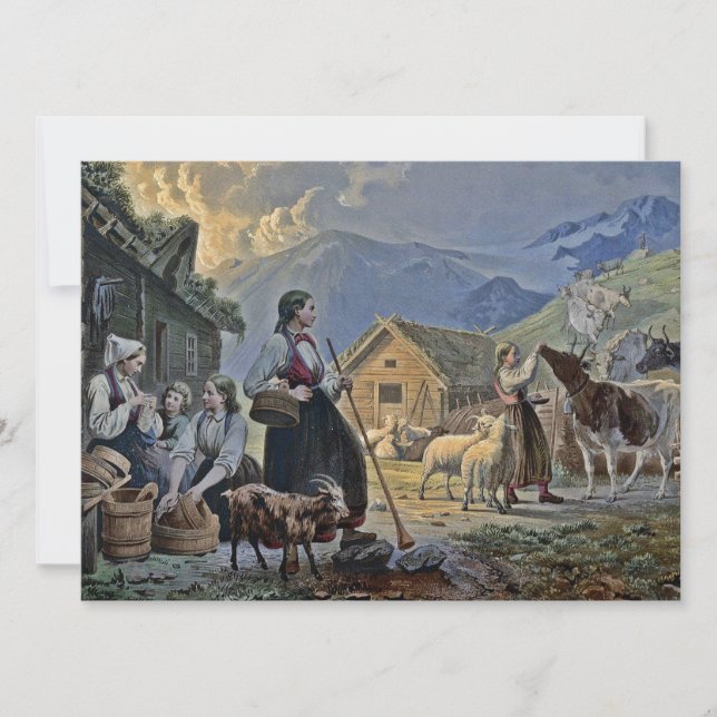 Hirtenhütte auf dem Berg (Vorderseite)