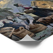 Hirtenhütte auf dem Berg Poster (Ecke)