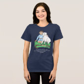 Hirtenjunge und Lammpsalm Christlicher T - Shirt (Vorderseite voll)