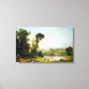 Hirtenlandschaft Ashers Brown Durand Leinwanddruck