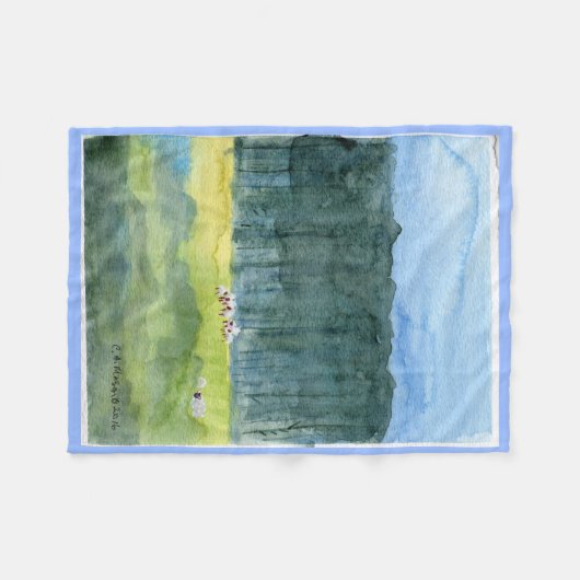 HirtenlandschaftsFleeceThrow Fleecedecke (Vorderseite (Horizontal))