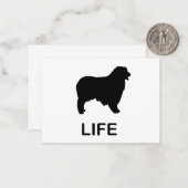 Hirtenleben Mitteilungskarte (Vorderseite/Rückseite Beispiel)