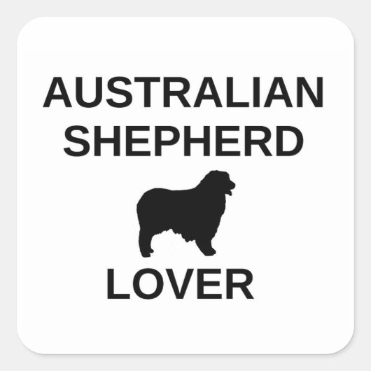 Hirtenliebhaber Quadratischer Aufkleber (Vorderseite)