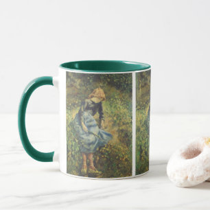 Hirtenmädchen von Camille Pissarro, Vintage Fine A Tasse