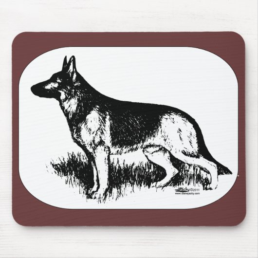 Hirtenprofil Mousepad (Vorne)