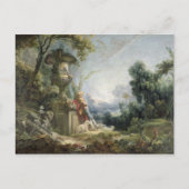 Hirtenszene oder junger Schäfer in einer Postkarte (Vorderseite)
