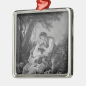 Hirtenszene Ornament Aus Metall (Links)