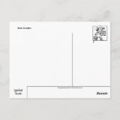 Hirtin der Schweinekarte Postkarte (Rückseite)