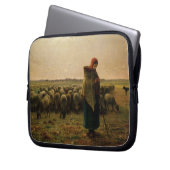 Hirtin mit ihrer Flock, 1863 Laptopschutzhülle (Vorderseite Links)
