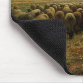 Hirtin mit ihrer Flock, 1863 Mousepad (Ecke)