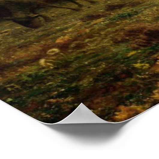 Hirtin mit ihrer Flock, 1863 Poster (Ecke)