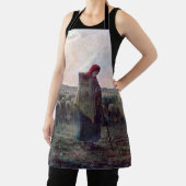 Hirtin mit ihrer Flock, Jean-Francois Millet Schürze (InSitu)