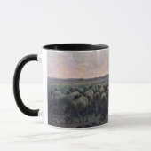 Hirtin mit ihrer Flock, Jean-Francois Millet Tasse (Links)