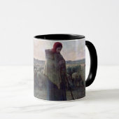 Hirtin mit ihrer Flock, Jean-Francois Millet Tasse (VorderseiteRechts)