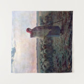 Hirtin mit ihrer Flock, Jean-Francois Millet Wandteppich (Vorderseite)