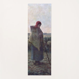 Hirtin mit ihrer Flock, Jean-Francois Millet Yogamatte