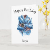 His Birthday Karte (Gelbe Blume)