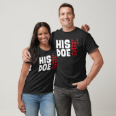 His Doe Christmas Xmas Couples Matching Pjs Pajama T-Shirt (Unisex)